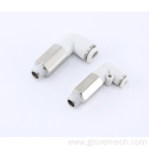 PLL Extended Male Elbow Pneumatic Fitting Quick Connector